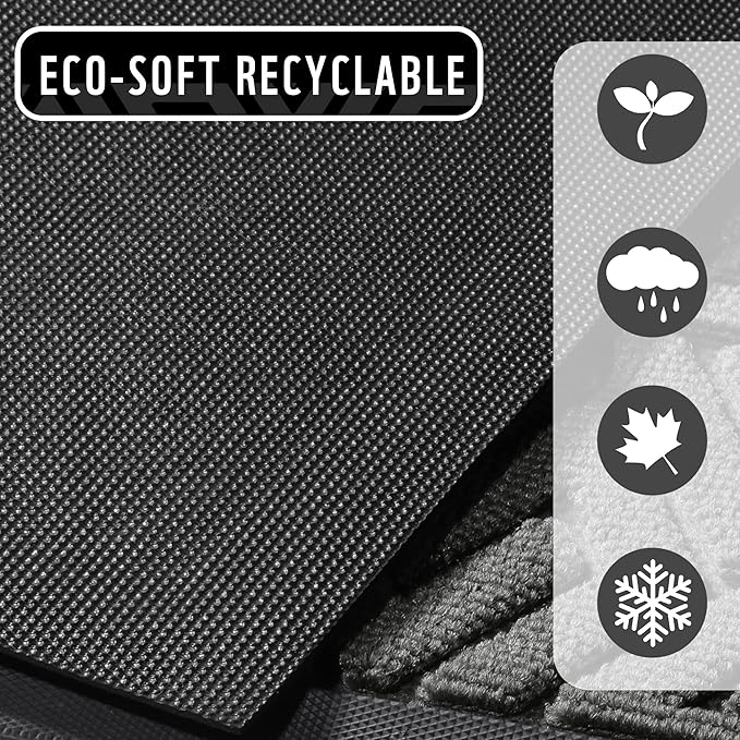 Yimobra Large Door Mat 47x24, All-Weather Waterproof Outdoor Mats for Front Door, Non Slip Rubber Doormat for Patio Proch Outside Entryway Indoor, Gray