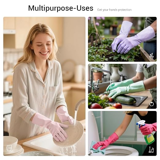 ThxToms Reusable Nitrile Dishwashing Gloves, Latex Free, 10 Mil - Image 3