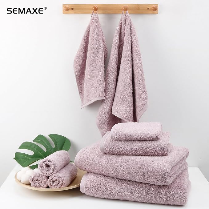 SEMAXE 12-Pack Purple Cotton Hand Towels - Image 9