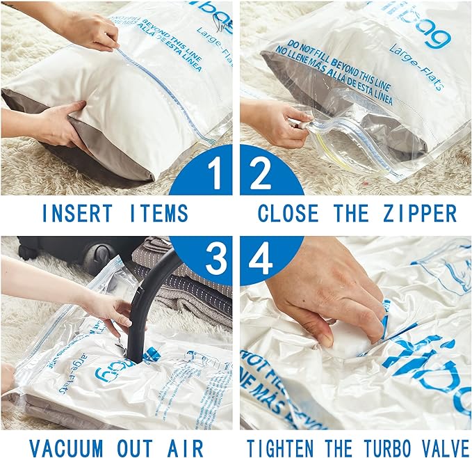 Vacuum Storage Bags, Space Saver Vacuum Seal Storage Bags 20-Pack Sealer Bags - Image 5