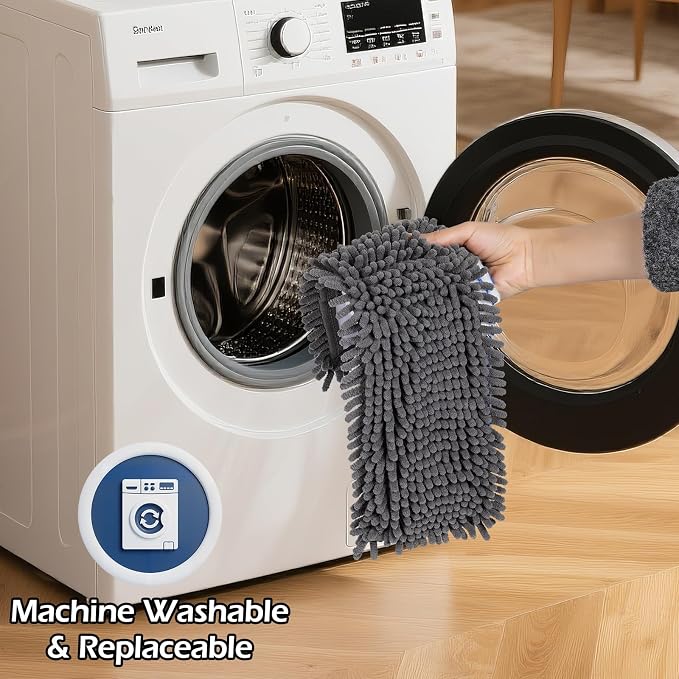 Microfiber Mop for Floor Cleaning, Flat Dust Mop for Home and Kitchen - Image 6