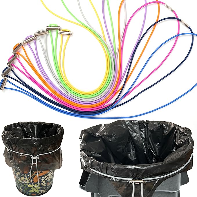 Garbage Can Bands 8 Pcs Trash Can Bands Adjustable Large Rubber Bands | Fits - Image 5