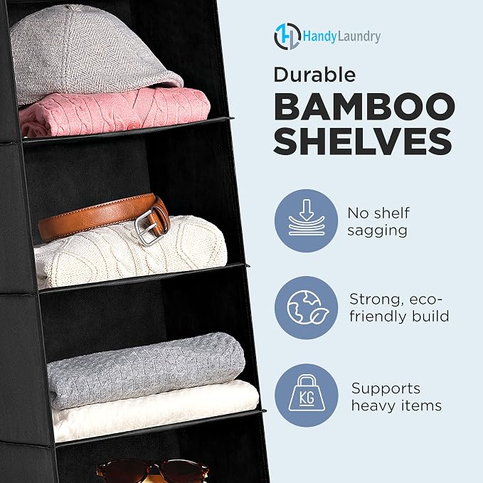 Handy Laundry Hanging Closet Organizer - Image 4