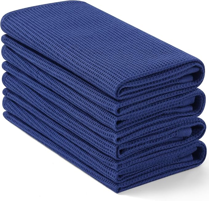 Homaxy 100% Cotton Waffle Weave Kitchen Towels, 4 Pack by Homaxy