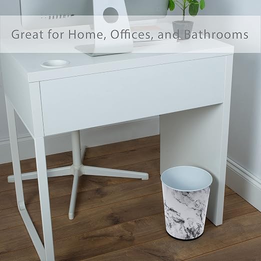 Bath Bliss 5 Liter Small Wastebasket | Round Open Top | Trash Can | Bathroom | - Image 4