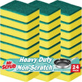 Mr. Scrub Sponges Kitchen Scrub Dish Sponge Scouring Pad, 24 Pack Cleaning by MrScrubCleaninghelpers