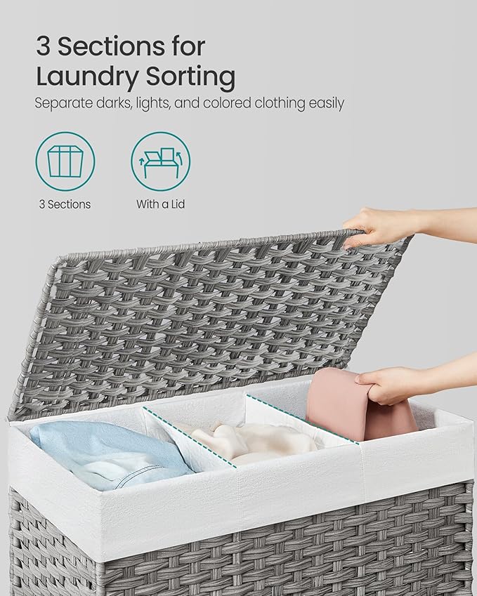 SONGMICS Rolling Laundry Hamper - Image 3