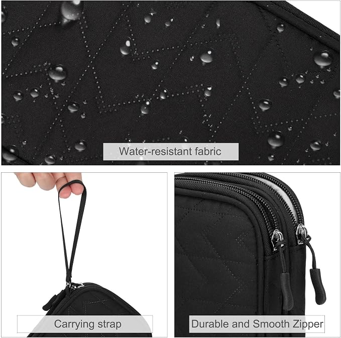 FYY Electronic Organizer, Travel Tech Pouch Bag, Waterproof, Double Layers - Image 4