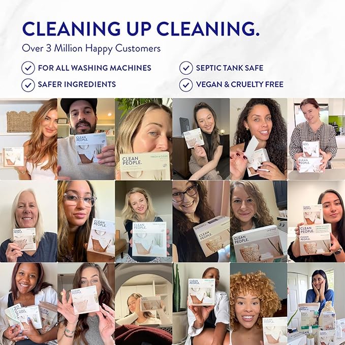 The Clean People Dishwasher Detergent Pods | Cuts Grease and Rinses Sparkling Clean | Residue-Free | Peppermint, 120 Pack