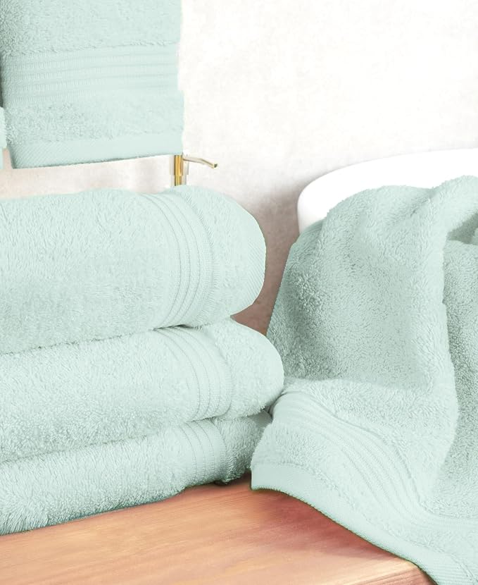 Cotton Paradise 100% Cotton Turkish Towel Set, Soft Absorbent Quick Dry - Image 2