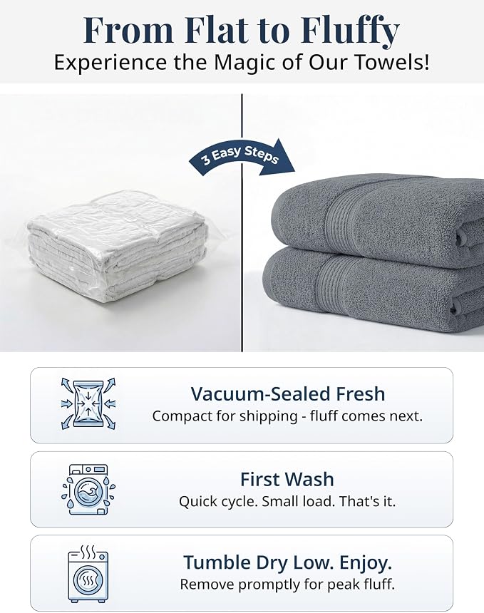 LANE LINEN Bath Hand Towels 100% Cotton 4 Pack 16x28 - Image 8