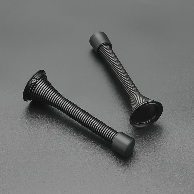Ravinte Door Stoppers, 24 Pack Black Spring Door Stops - Image 2