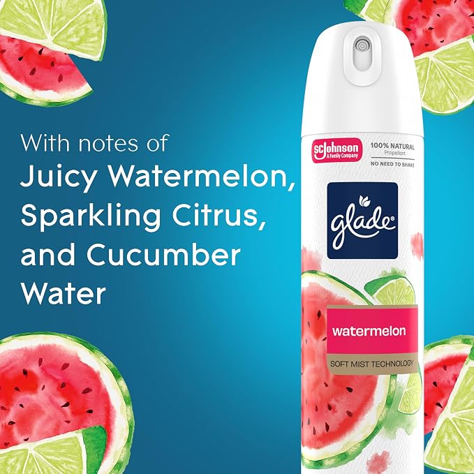 Glade Air Freshener Room Spray, Watermelon Spritzer Scent, Odor Fighting to - Image 4