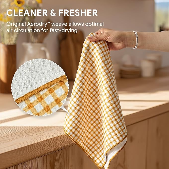 RECYCO Waffle Kitchen Towel Set of 2 - Image 5