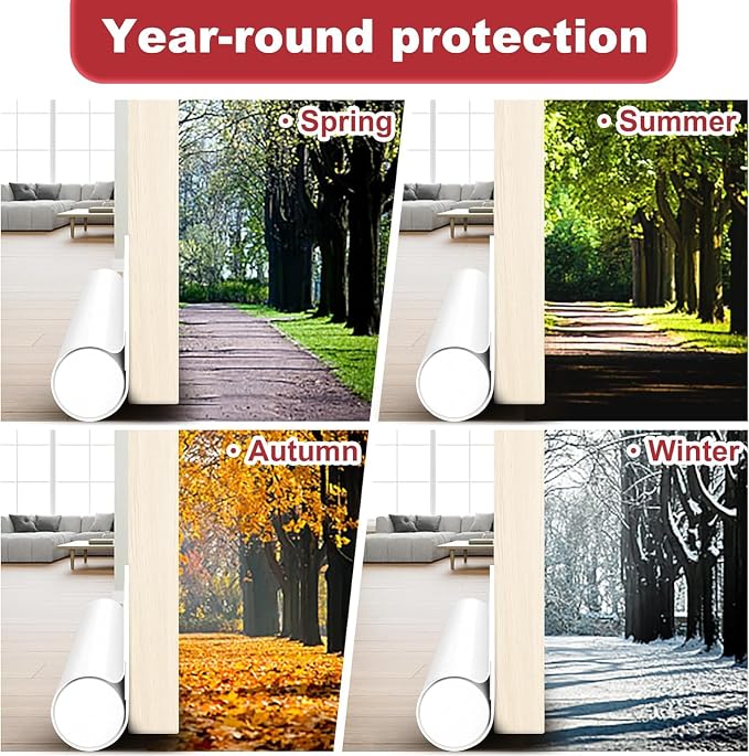 HomeProtect Door Draft Stopper Weather Stripping Door Seal Under Door Sweep - Image 5