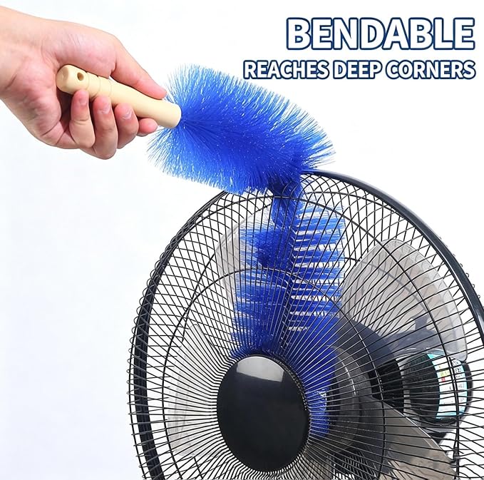 2PCS Fan Cleaning Brush, 2026 New Bendable Microfiber Head Dusting Brushes - Image 3