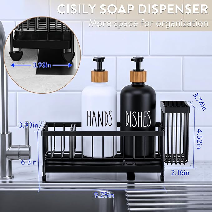 Cisily Kitchen Soap Dispenser Set - Image 2