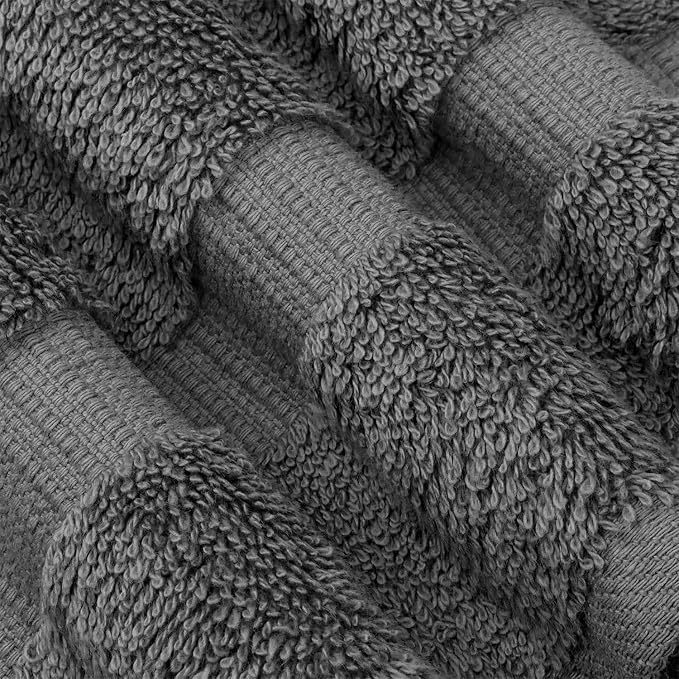 Chakir Turkish Linens 100% Cotton 4-Pack Bath Towels 27x54, Dark Gray | Premium - Image 3