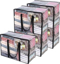 5 Pack Clear Clothes Storage Bags by Vieshful