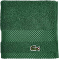 Lacoste Heritage 100% Supima Cotton Wash Cloth 13" x 13", Croc Green | Highly by Unknown