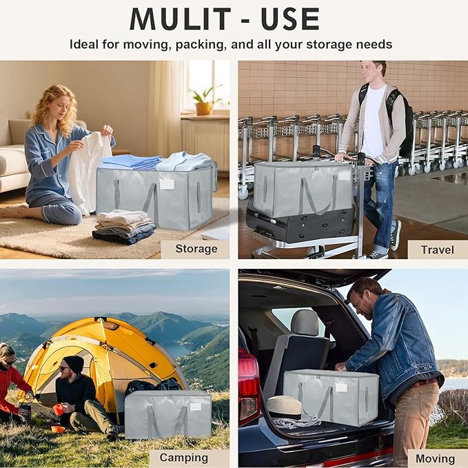 4 Pack-Extra Large Heavy Duty Moving Bags - Image 7