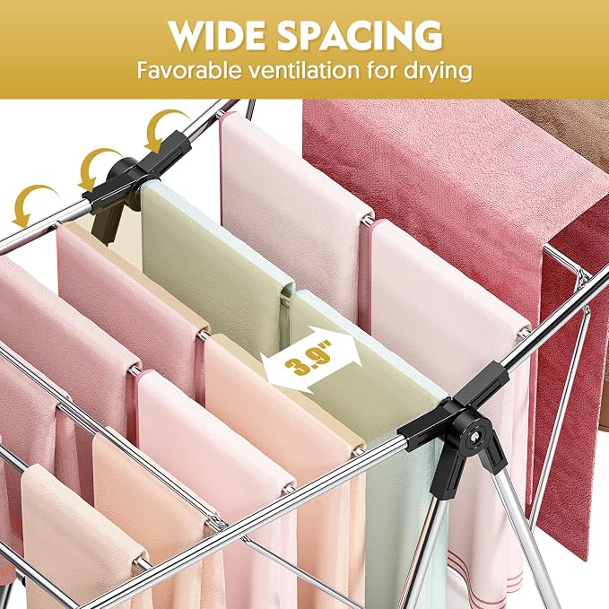 Large Stainless Steel Clothes Drying Rack | Drying Rack Clothing - Image 6