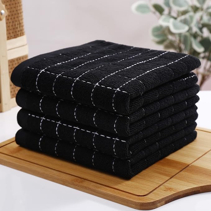 Homaxy 100% Cotton Terry Kitchen Towels, 24 Pack - Image 7