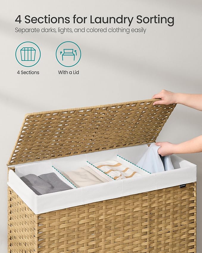 SONGMICS Rolling Laundry Hamper - Image 3