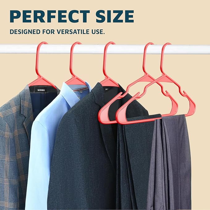 Lifemaster Plastic Clothes Hangers – Heavy Duty Hanger Set, - Image 10