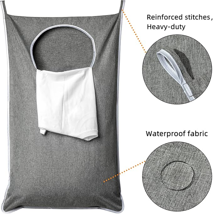 ANSTROUT XL Hanging Laundry Hamper, Extra Large Tear-resistance Door Hamper - Image 5
