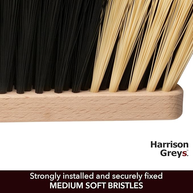 11.2" Hand Broom Medium-Soft Bristles Bench Brush, Sweeping Brush - Image 3