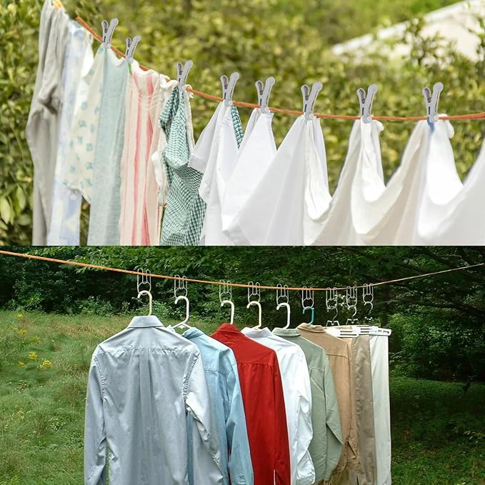 32Ft Portable Travel Clothesline Caudblor Adjustable Camping Clothes Laundry - Image 6