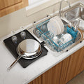 Blue Dish Drying Rack Over Sink by MAJALiS