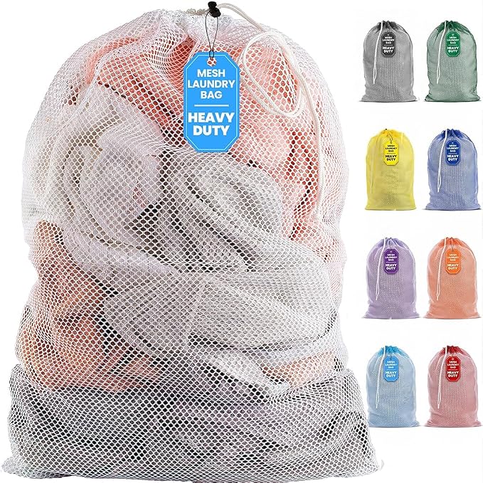 Handy Laundry Mesh XL Laundry Bag 24"x36", Heavy Duty Drawstring by Handy+Laundry