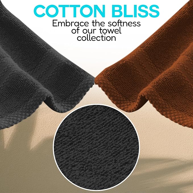 QUBA LINEN 100% Cotton Hand Towel Set – Soft, Absorbent Towels - Image 3
