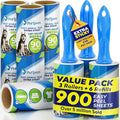 PetLovers Extra Sticky Lint Roller Mega Value Set 900 Sheets by PetLovers
