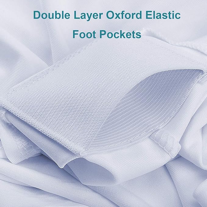 RELIANCER 1 Pack Stretch Spandex Table Covers for Rectangular Tables,8FT Elastic Fitted Tablecloth,Universal Rectangular Table Cloth Protector for Outdoor Party,Wedding,Bar,Birthday,Banquet,Events