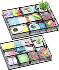 SUPEASY 2 Pack Desk Drawer Organizer by SUPEASY