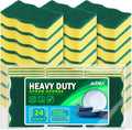 AIDEA Sponges Kitchen, 24-PK Heavy Duty Dish Sponges Kitchen, Scrub Sponges | by AIDEAHOME