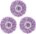 3 Pack Spin Mop Replacement Head, Round Shape Standard Size Microfiber Mop Head by TidyMonster