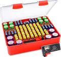 140 Slot Multi Battery Storage Box, Battery Storage Case, Battery Holder by GlossyEnd