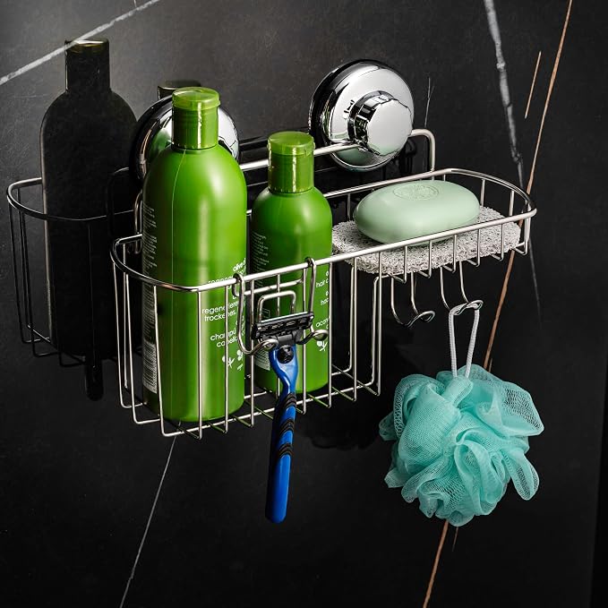 HASKO Suction Cup Shower Caddy Basket - Image 2