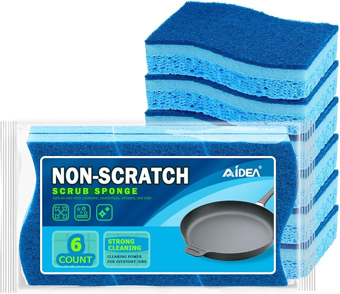 AIDEA Sponges Kitchen, Non-Scratch Scrub Sponge, Sponge by AIDEAHOME