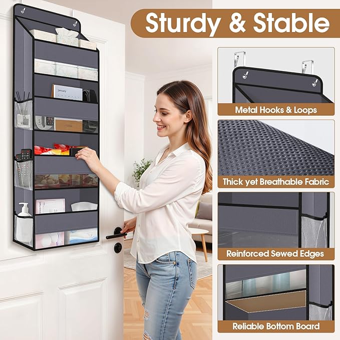 Over The Door Organizer Storage behind Door Hanging Organizer - Image 6