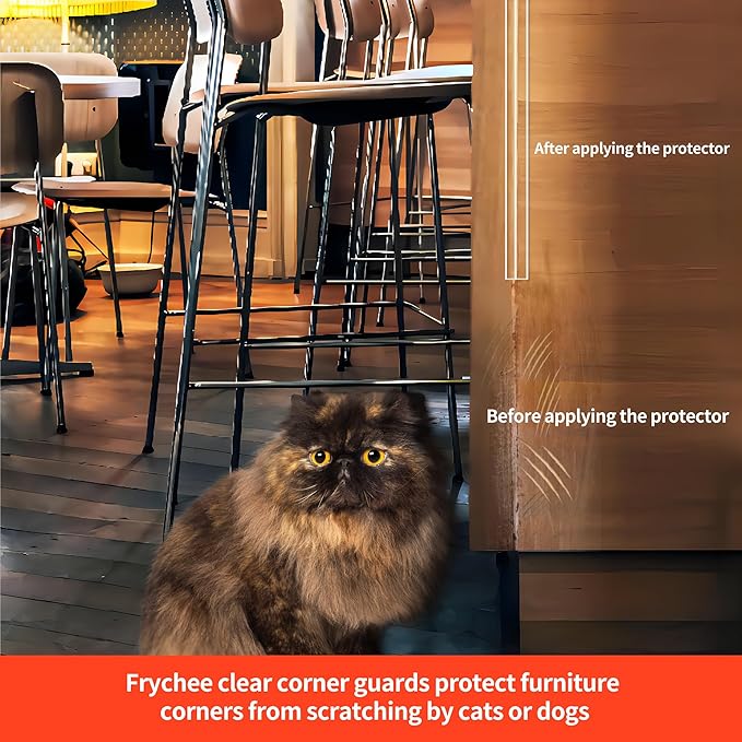 Clear Corner Protectors, 4-Pack Self-Adhesive Wall Guards for Baby Safety, Furniture Edge Protection (3cm x 90cm)