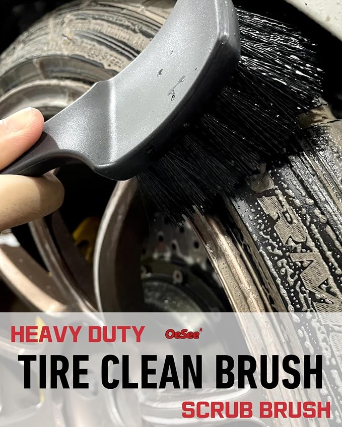 Professional 4 Pack Long Handle Wheel Brush Kit - Image 4