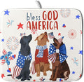 Giwawa 4th of July Patriotic Dogs Dish Drying Mat American Independence Day by Giwawa