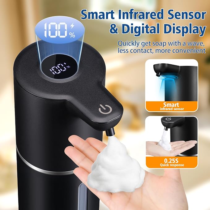 Automatic Foam Soap Dispenser Touchless | USB Rechargeable Smart Hand Soap - Image 6