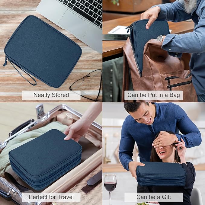 FYY Electronic Organizer, Travel Tech Pouch Bag, Extra Large, Waterproof - Image 7