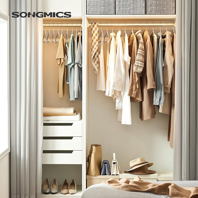 SONGMICS Clothes Hangers, Space-Saving | Plastic Coat Hangers, Heavy Duty - Image 2